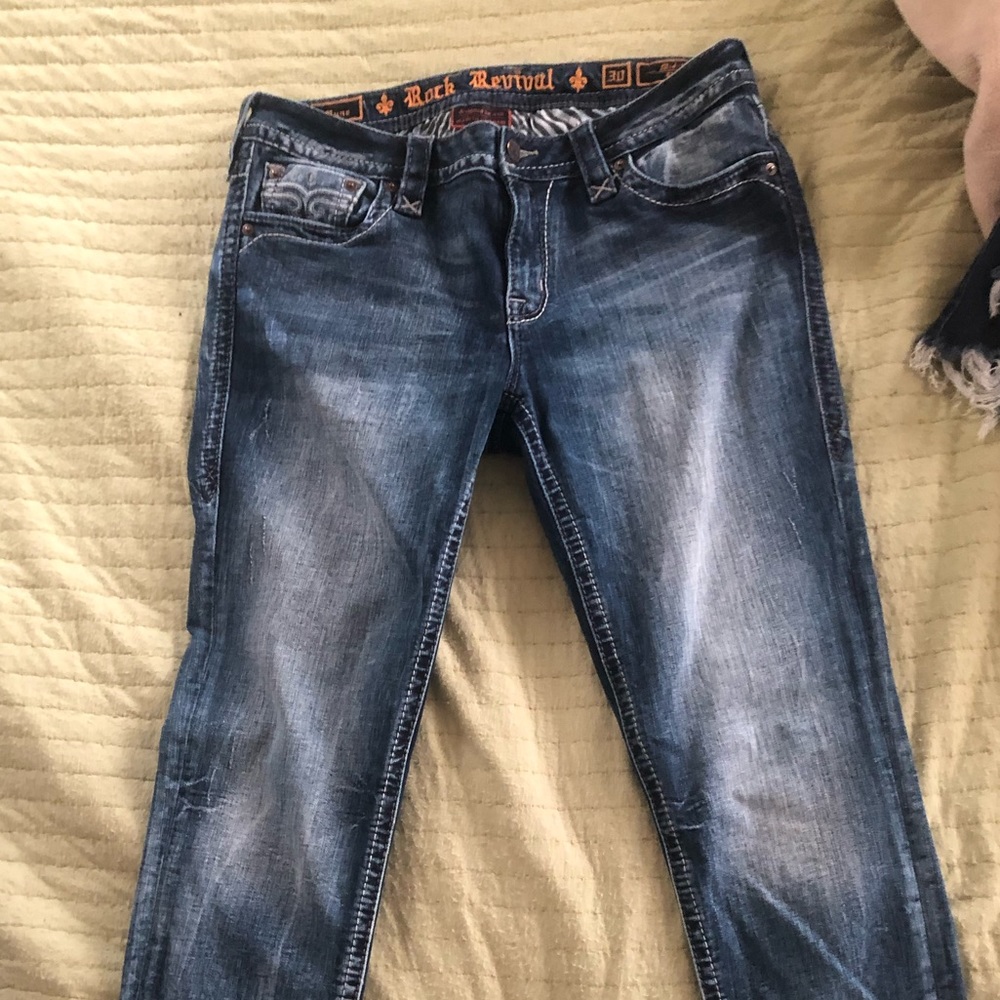 Rock Revival Muna Mid-Rise Skinny Stretch Jeans
